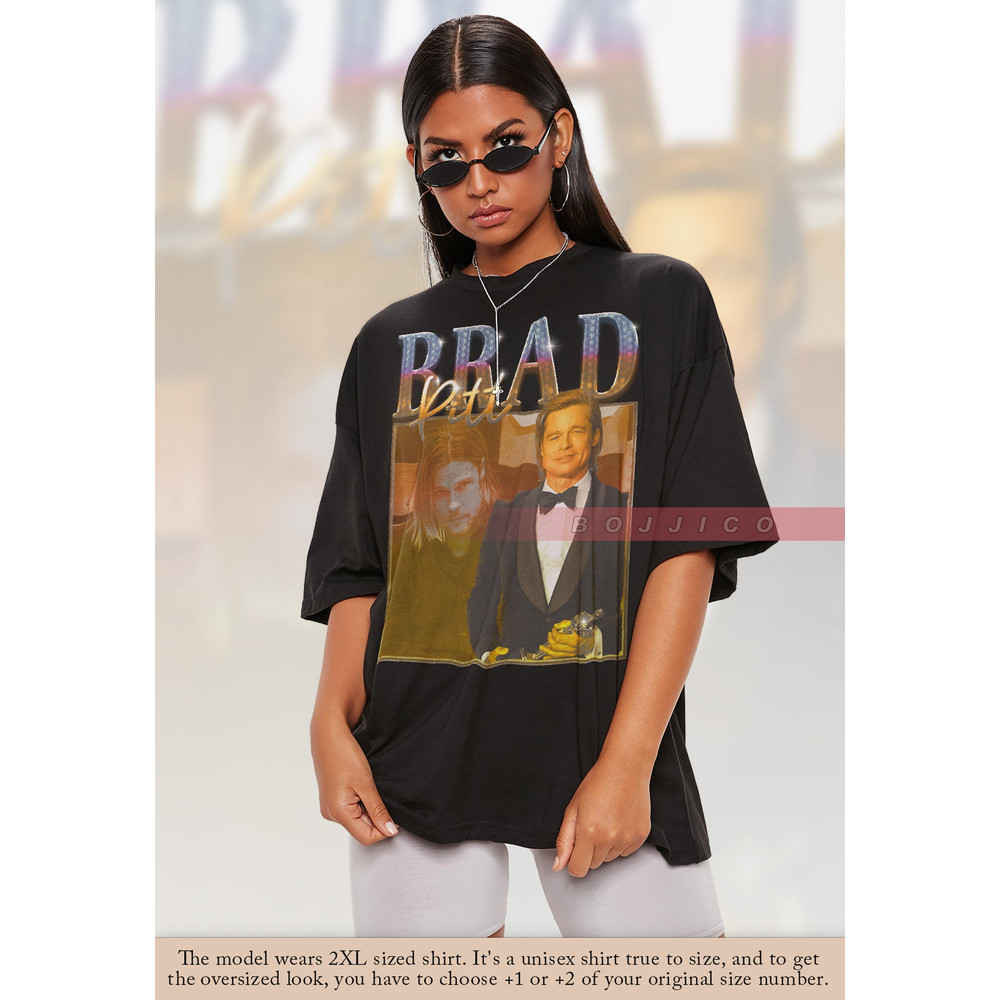 RETRO BRAD PITT 90s Vintage Homage Unisex T-shirt, Retro 90s Aesthetic Tees Shirt, Once Upon A Time Unisex T-Shirt, Brad Pitt Shirt, Z Shirt.jpg