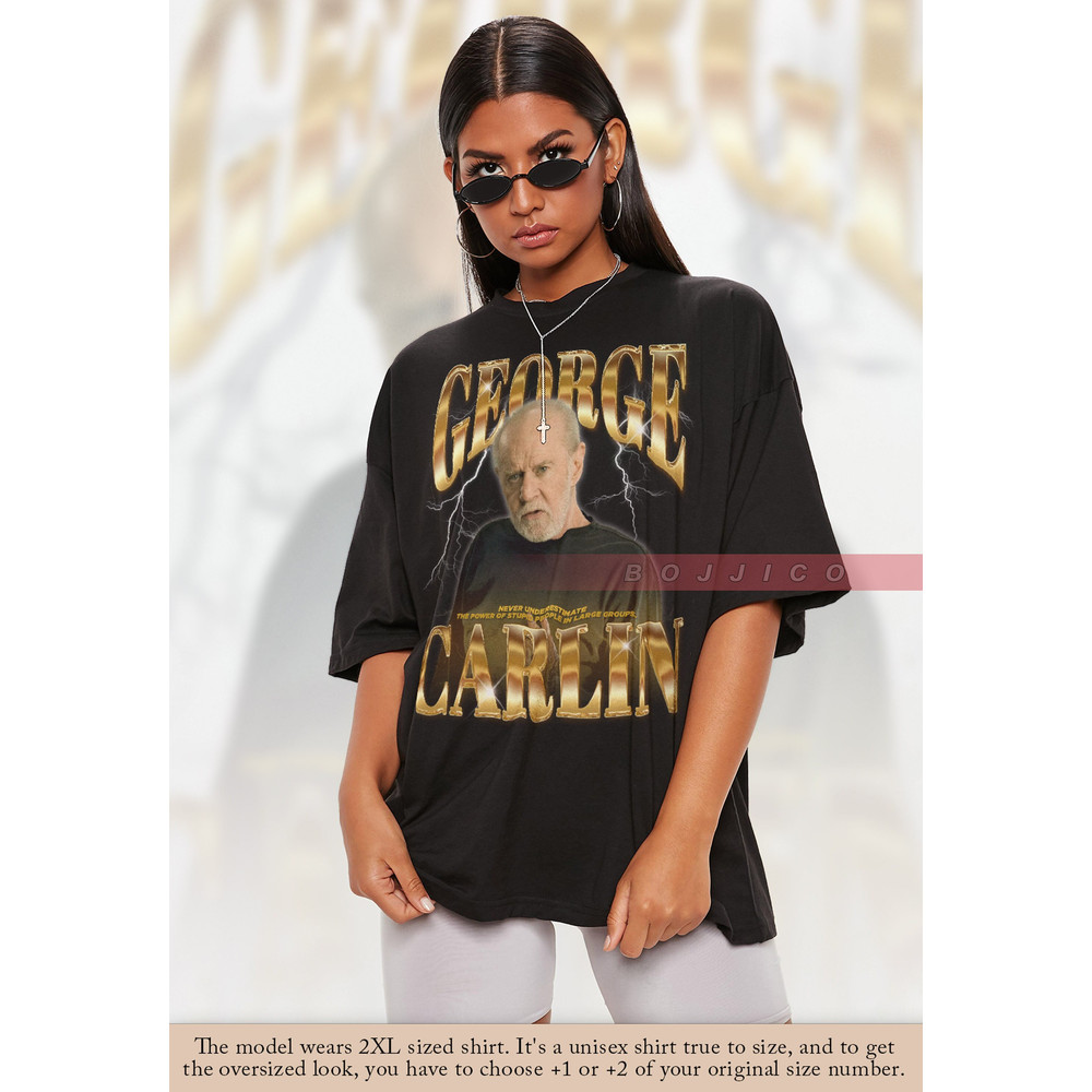 RETRO GEORGE CARLIN Shirt, Stupid People Quote, Ironic, Sarcastic Shirt, George Carlin Fan Tee, Stand Up Comedian Funny Humor Shirt.jpg