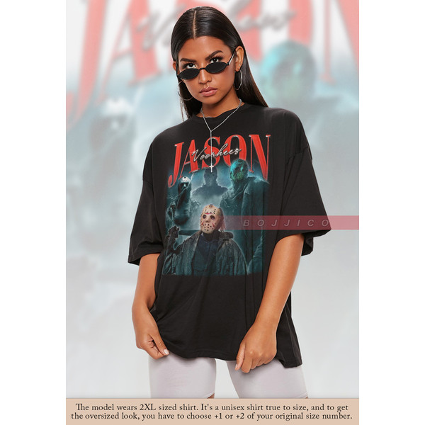 RETRO JASON VOORHEESE shirt, Scary Jason Voorhees T-Shirt Friday the 13th Horror Movie Michael Myers Vintage Homage, Horror Hallowen Shirt.jpg