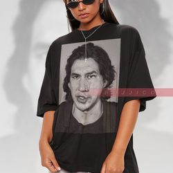 retro photo of adam driver shirt vintage adam driver shirt 90s art t-shirt be