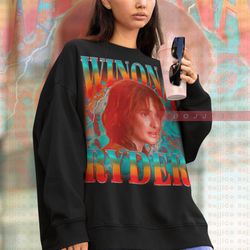 RETRO WINONA RYDER Sweatshirt, Beautiful Actress Winona Ryder Sweater, Crush Win