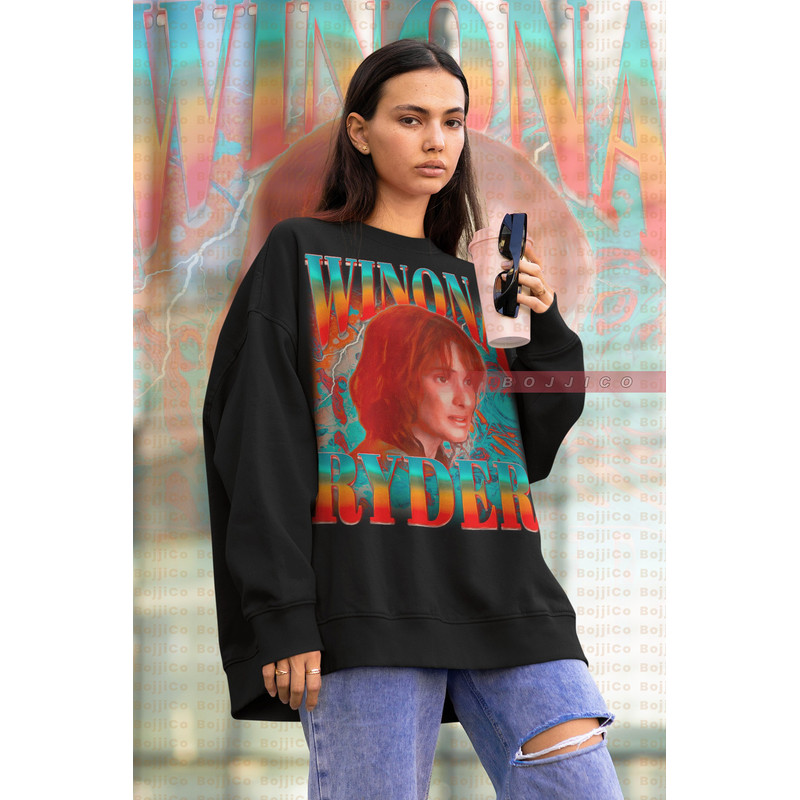 RETRO WINONA RYDER Sweatshirt, Beautiful Actress Winona Ryder Sweater, Crush Winona Ryder Shirt Design Retro Style, Fan Art T-Shirt Retro.jpg
