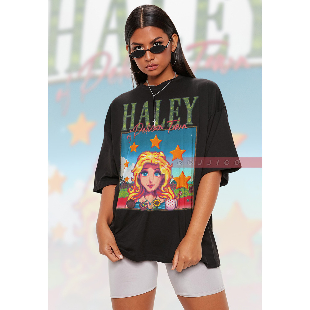 STARDW VALLEY HALEY Shirt, Food Spirit Stardw Vally Shirt Stardw Vally Character Haley Tshirt,, Farming Harvst Moon Rpg Video Game Tee.jpg