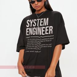 system engineer geek unisex shirt, computer engineer, programmer shirt, software