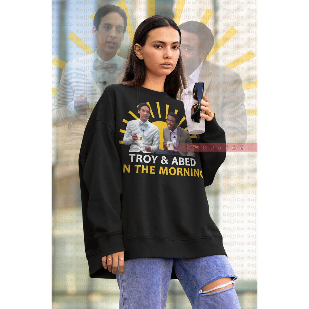COMMUNITY TROY and ABED Sweatshirt, Troy and Abed In The Morning Sweater, The Communnity Tv Series Merch American Sitcom, Troy Abed Sweater-1.jpg