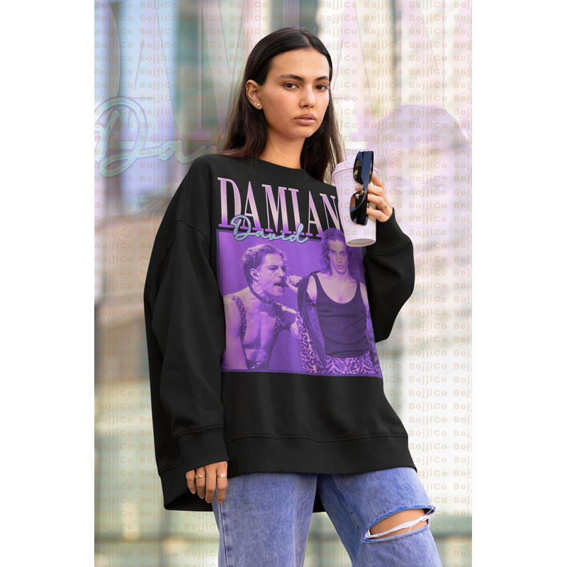 Damiano David Vintage 90's Unisex Sweatshirt Maneskin Zitti E Buoni Fan Made Sweater Maneskin Fan Gift Damiano David Shirt, Rocknroll - Copy.jpg