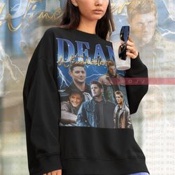 dean winchester shirt, dean winchester supernatural shirt, jensen ackles actor retro shirt