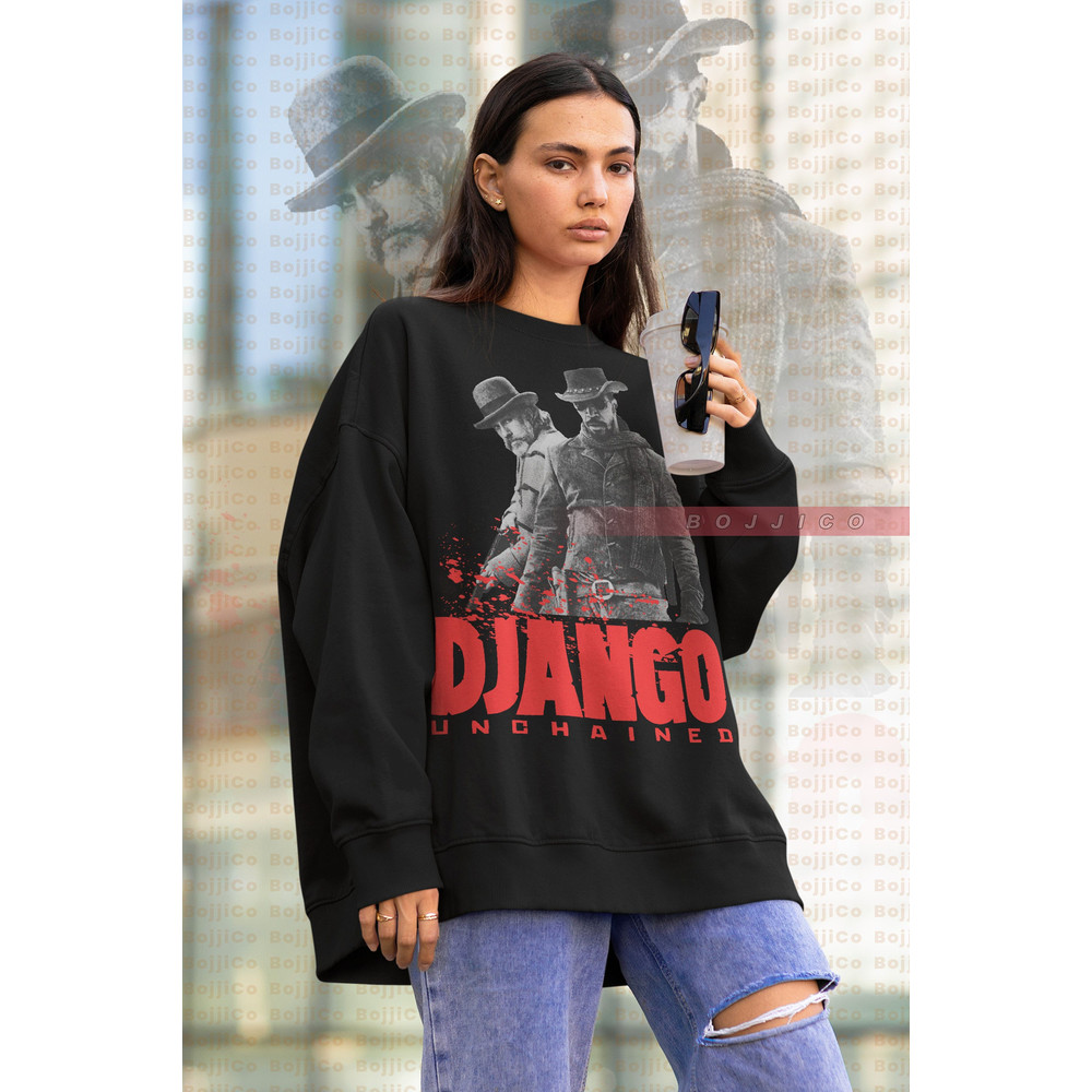 DJANGO UNCHAINED SweatShirt Django Sweater, Dr Kingschultz Django Unchained Retro Shirt Django Unchained Homage Django Unchained-1.jpg