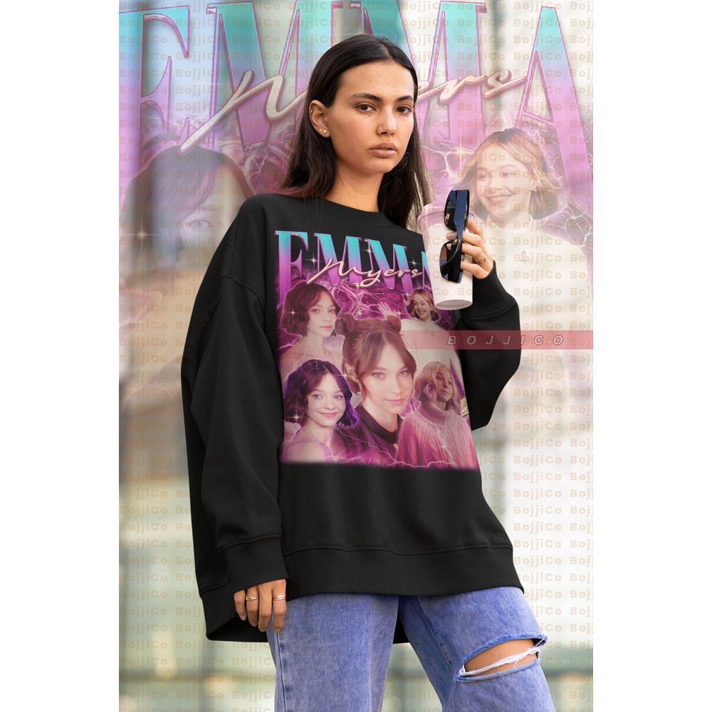 EMMA MYERS Vintage sweatShirt, Emma Myers Homage , Emma Myers Fan Tees, Emma Myers Retro 90s Sweater, Emma Myers Merch Gift.jpg