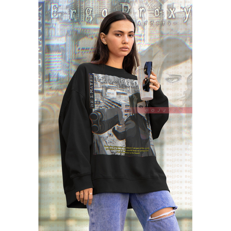 ERGO PROXY Sweatshirt, RE-I Mayer Vintage, Ergo Proxy Homage , Ergo Proxy Fan Tees Ergo Proxy Retro 90s Sweater, Anime Otaku Merch Gift-2.jpg