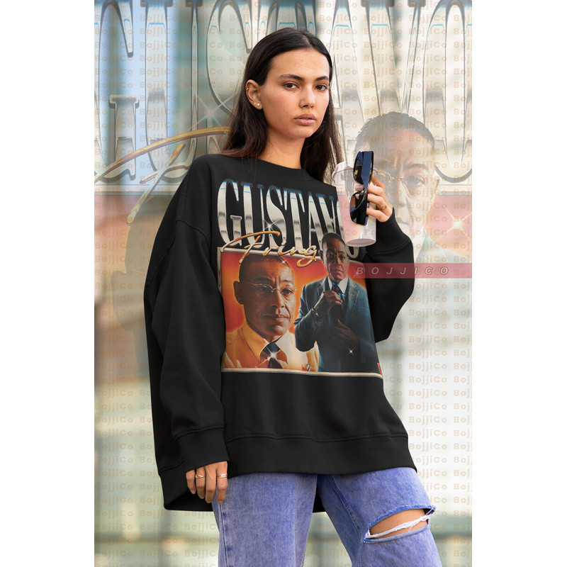 GUSTAVO FRING Vintage Retro Sweatshirt, Los Pollos Gustavo Fring Chille Sweater, Salamanca Breakingg Bad Fan Shirt, Heisenberg Shirt, Gustav-2.jpg