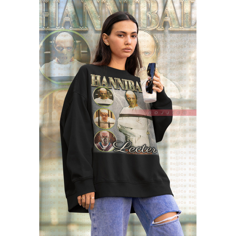 HANNIBAL LECTER Sweatshirt, (Silence of the Lambs) Sweater, Serial Killer Hoodie, Red Dragon, Anthony Hopkins Tees, Horror Movie Tshirt-1.jpg