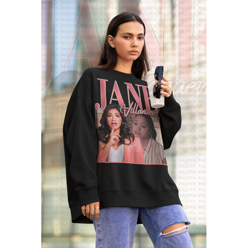 JANE VILLANUEVA Sweatshirt, The Virgn Sweatshirt, Gina Rodriguez T-shirt Team Jane, Romantic Drama Telenovla Serial TV Jane The Vrginn.jpg