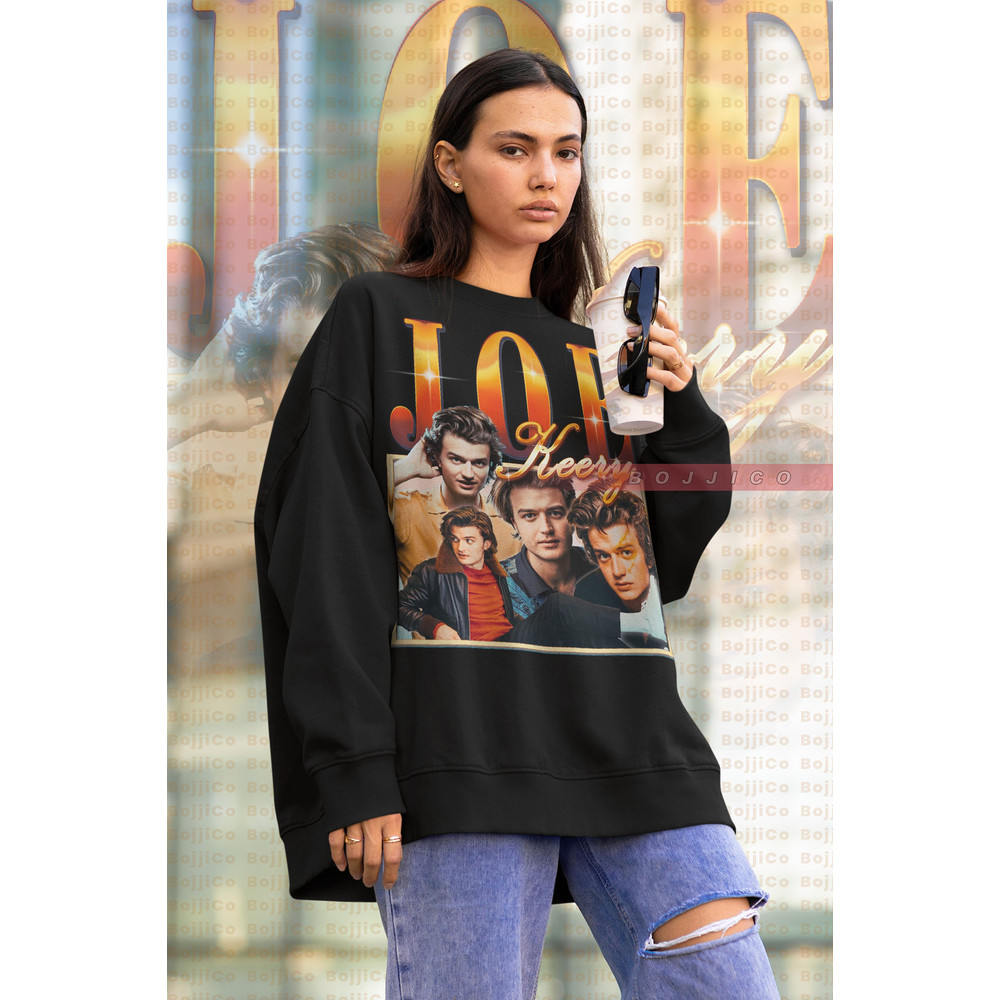 JOE KEERY Actor Sweatshirt, Vintage Joe Keery Free Guy, Spree Tee, Robin Buckley, Gaten, Noah Schnapp, Finn Wolfhard, Sadie Sink, Millie-1.jpg