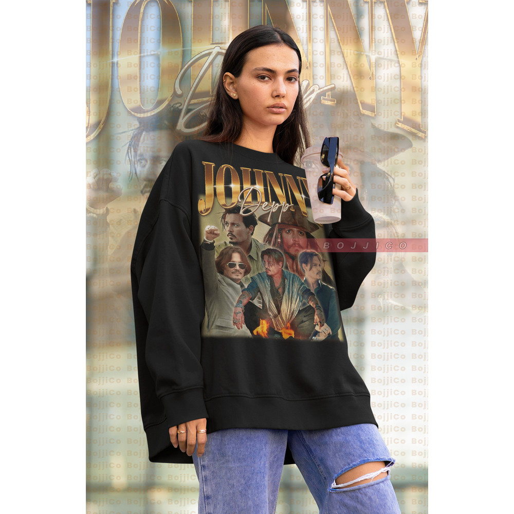 JOHNNY DEPP sweatshirt, Pirate Johnny Depp Homage Tshirt, Johnny Depp Tees, Johnny Depp RottenBorn Lawyer, Johnny Depp Merch Gift.jpg