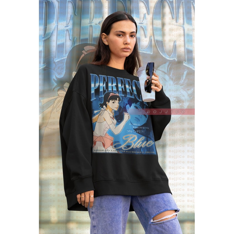 PERFECT BLUE Mima Kirigoe Sweatshirt, Perfect Blue Homage Sweater, Perfect Blue Tees, Perfect Blue Satoshi Kon Shirt, Anime Otaku Merch Gift.jpg