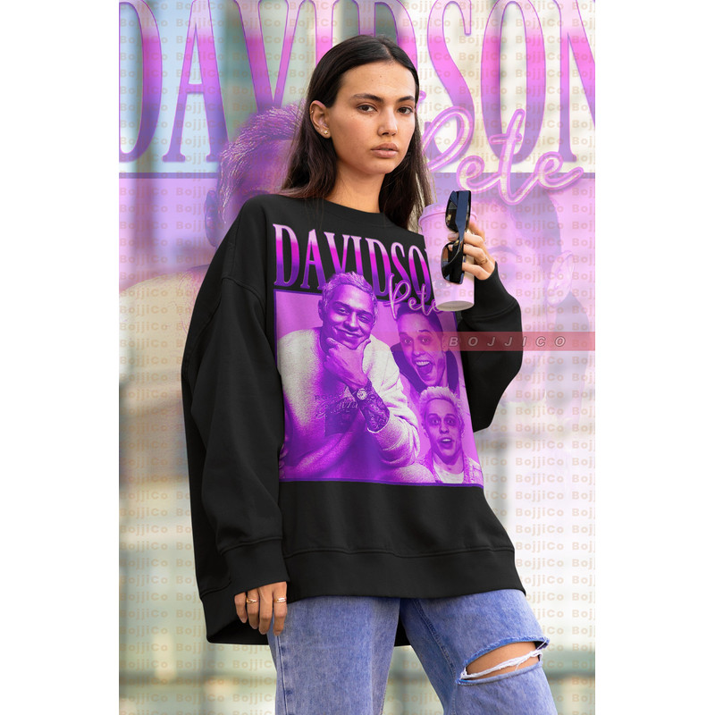 PETE DAVIDSON Retro Unisex Sweatshirt Pete Davidsn Shirt Retro Sweater Pete Davison Homage Tee Funny Comedian Pete Davison T-shirt.jpg