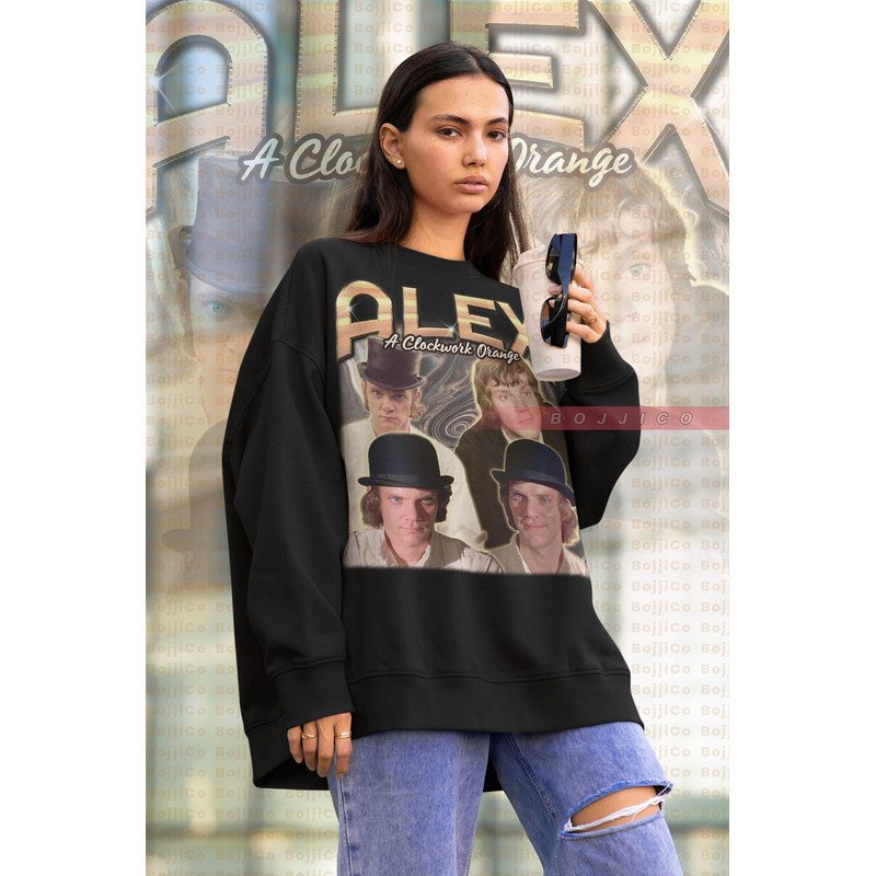 RETRO Alex (A Clockwork Orange) Sweatshirt, Clockwork Orange Sweater, Adrienne Corri, DeLarge Patrick , New York Shirt, Malcolm Mcdowell.jpg