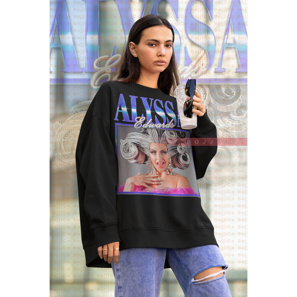 Retro ALYSSA EDWARD Sweatshirt, Drag queen gift, Rupaul's Drag race, Alyssa Drag Queen, Concert Shirt, Alyssa Edwards Gift, LGBTQ Shirt-2.jpg