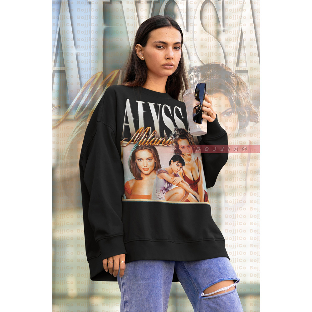RETRO ALYSSA MILANO Sweatshirt, Alyssa Milano Vintage Sweater Alyssa Milano Homage TSweater Alyssa Milano Fan Tees, Alyssa Milano Retro-1.jpg