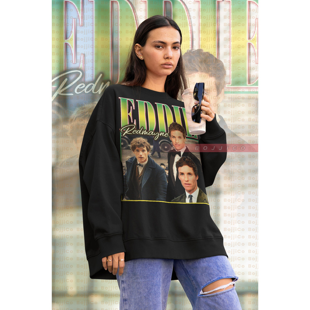 RETRO EDDIE REDMAYNE Sweatshirt, Eddie Redmayne Vintage ,Eddie Redmayne Homage Eddie Redmayne Fan Tees Eddie Redmayne Retro 90s Sweater.jpg