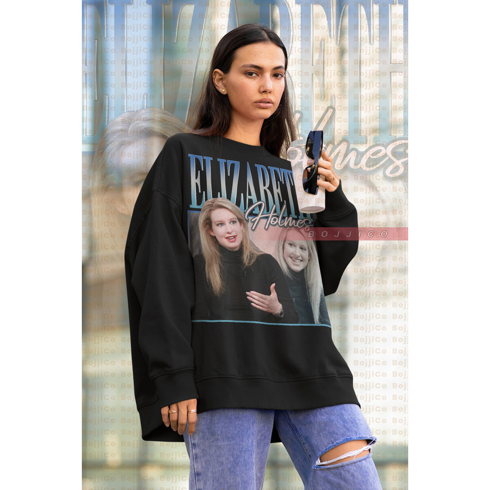 RETRO ELIZABETH HOLMES Business Woman Sweatshirt, Elizabeth Holmes Theranos Founder 90s Retro, The Inventor Elizabeth Holmes Entrepreneur.jpg