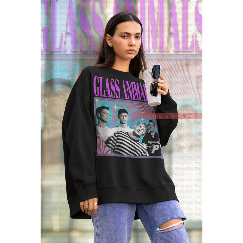 RETRO GLASS ANIMALS Vintage Sweatshirt, Glass Animals Shirt, Glass Animals Retro 90s Tees, Glass Animals Viral Sweater, Glass Animals Merch.jpg