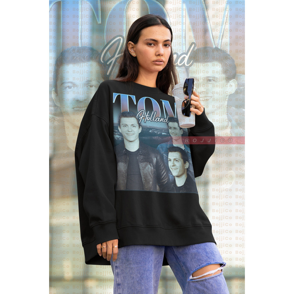 RETRO TOM HOLLAND Vintage Sweatshirt Tom Holland Homage Sweater Tom Holland Fan Tees, Tom Holland Retro 90s Merch, Tom Holland Merch Gift-1.jpg