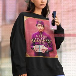 the grand budapest hotel film sweatshirt, lobby boy,moritz heppersweater, moritz hepper ts