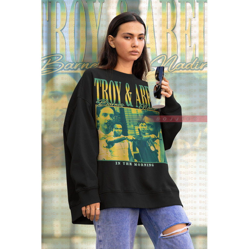 TROY and ABED Sweatshirt, Troy and Abed In The Morning Sweater, The Communnity Tv Shirt Merch American Sitcom, Troy Abed Shirt Senor Ben Tee.jpg