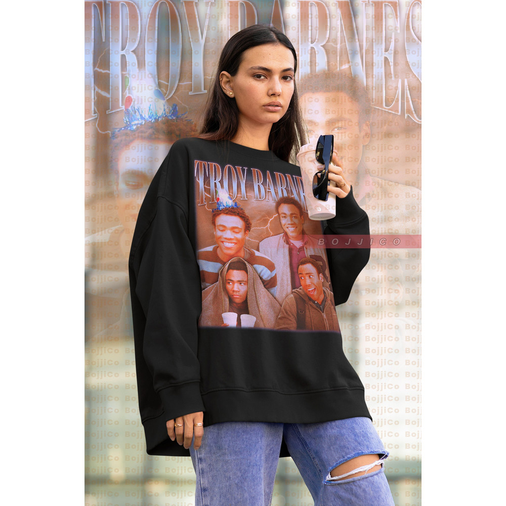 TROY BARNES Sweatshirt , Troy And Abed In The Morning Unisex Sweater Tee American Sitcom, 90s Retro Homage Cmmunity Shirt, Troy & Abed.jpg