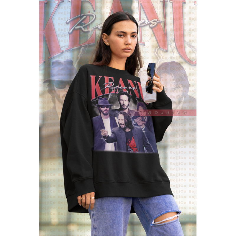 Vintage KEANU REEVES Sweatshirt, NEO Keanu Reeves Homage Sweater, Keanu Reeves John Wck Shirt, Keanu Cyberpunk Retro Movie, Keanu One-1.jpg
