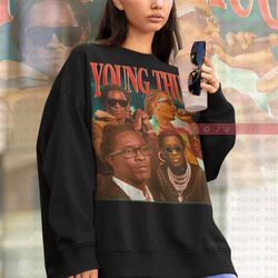 young slatt thug sweatshirt, homage rapper tee shirt graphic essential t,shirt young thu