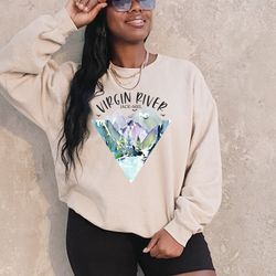 virgin river sweatshirt, jacks bar virgin river sweatshirt,jack and mel tees,mountain graphic outfit,jacks bar gift,netf