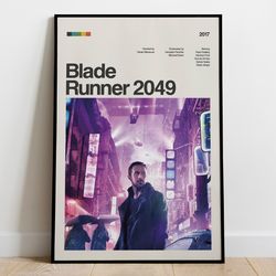 blade runner 2049 movie poster, modern movie poster print, blade runner 2049 poster wall decor, movie posters art-1