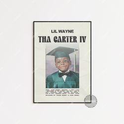 lil wayne posters  tha carter iv poster  album cover poster  poster print wall art    , lil wayne, tha carter iv less306