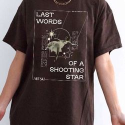 last words of a shoting star tshirt, album mitsky shirt, 2023 tour sweatshirt, gift for fan, love rock hoodie, mitsky my