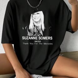 rip suzanne somers 19462023 thank you for the memories shirt, suzanne somers tshirt, shirt for women, gift for fan, chri