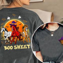witch halloween horse shirt, equestrian horse lover cowboy shirt, skeleton cowboy shirt, horse lovers gifts, horse owner