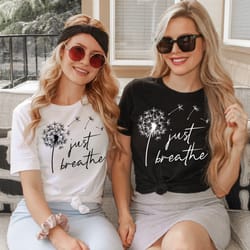 cute flying dandelion tshirt, inspirational shirt, gift for friend, be real, not perfect shirt, positive vibes tee, medi