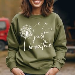 cute flying dandelion sweatshirt, inspirational shirt, gift for friend, be real, not perfect hoodie, positive vibes tee,