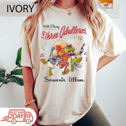 retro disney the tree caballeros shirt, donald duck shirt, three caballeros shirt, disneyworld shirt, t shirt birthday g