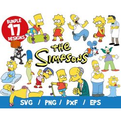 simpsons svg mega bundle, simpsons svg bundle, the simpsons svg, bart simpsons svg, simpsons family svg