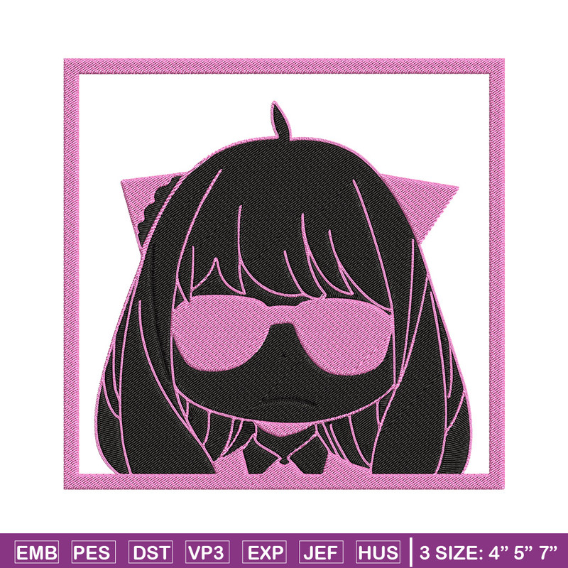 Anya box Embroidery Design, Spy x family Embroidery, Embroidery File, Anime Embroidery, Anime shirt, Digital download.jpg