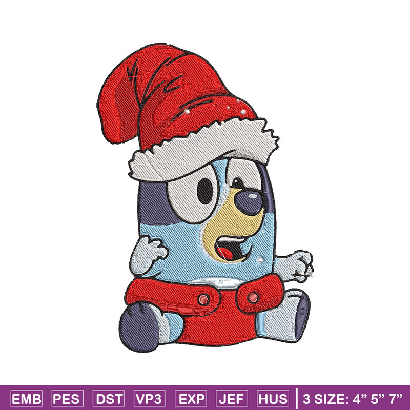 Bluey baby Embroidery Design, Bluey Embroidery, Embroidery File, Chrismas Embroidery,Anime shirt, Digital download..jpg