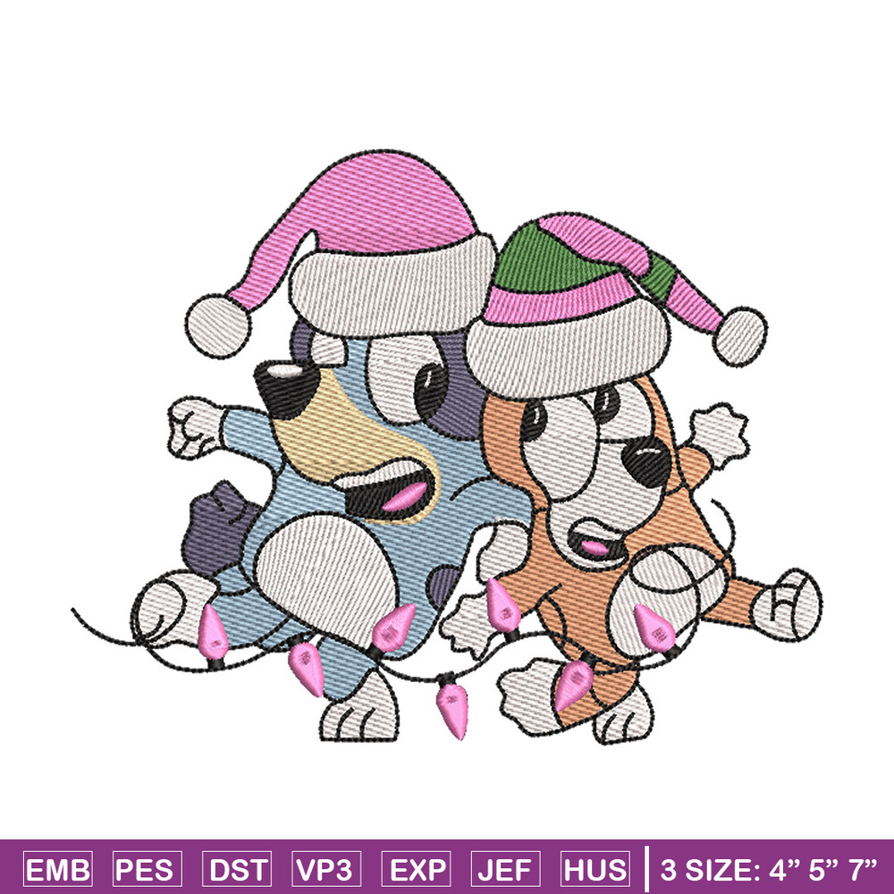 Bluey bingo embroidery design, Bluey embroidery, Chrismas design, Embroidery file, Embroidery shirt, Digital download.jpg