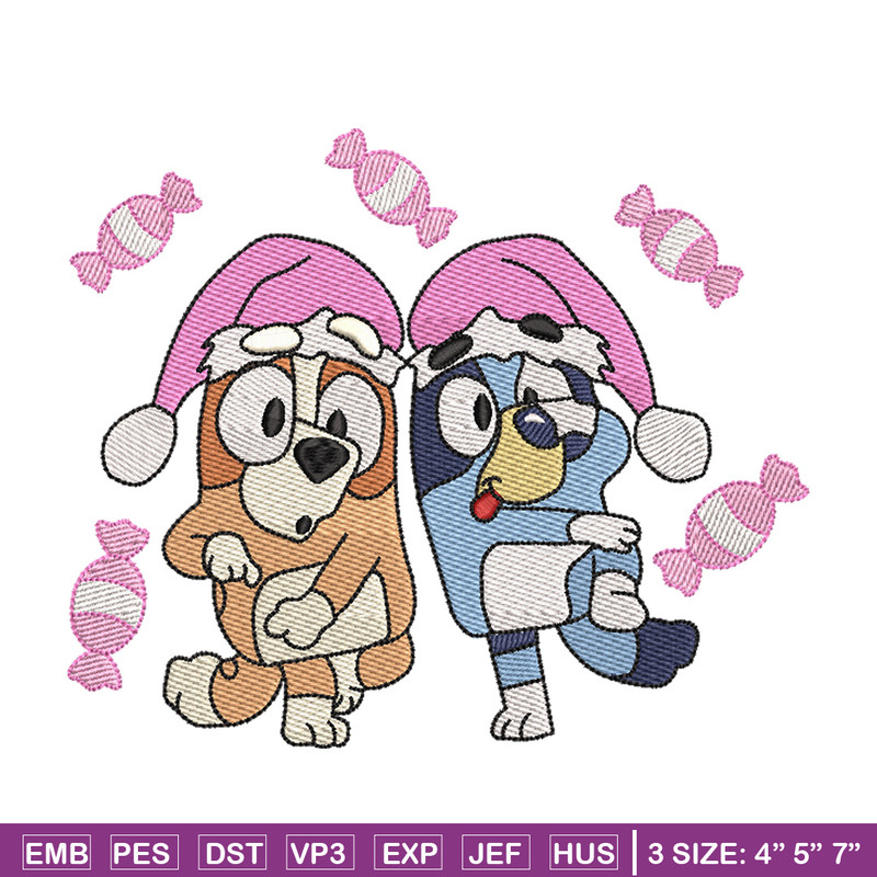 Bluey funny embroidery design, Bluey embroidery, Chrismas design, Embroidery file, Embroidery shirt, Digital download.jpg