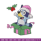 Bluey merry embroidery design, Bluey embroidery, Chrismas design, Embroidery file, Embroidery shirt, Digital download.jpg