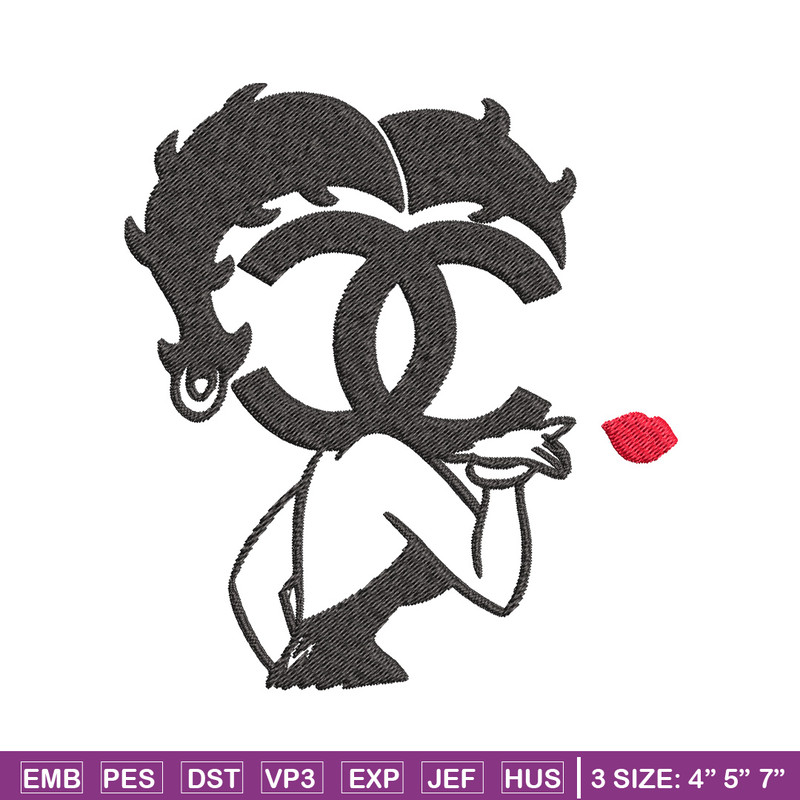 Cartoon girl gucci Embroidery Design, Gucci Embroidery, Brand Embroidery, Embroidery File, Logo shirt, Digital download.jpg