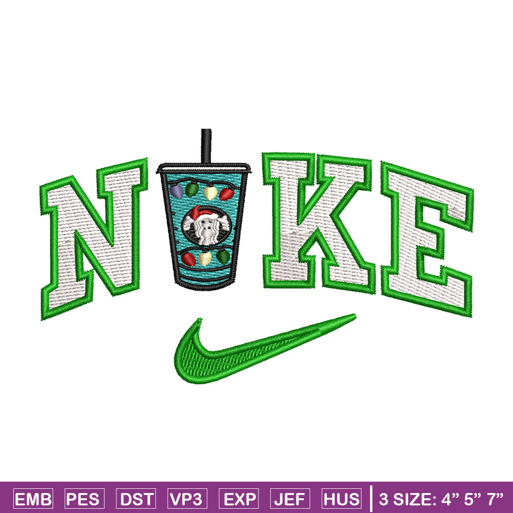 Cup green x nike embroidery design, Cup embroidery, Nike design, Embroidery shirt, Embroidery file, Digital download.jpg